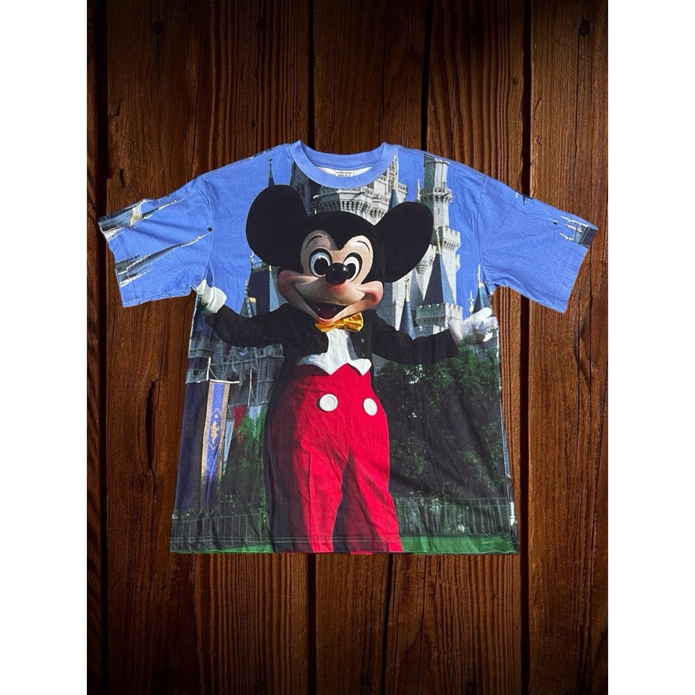 Walt Disney World 50th Anniversary Vault Collection Sz M Mickey Mouse AOP RARE